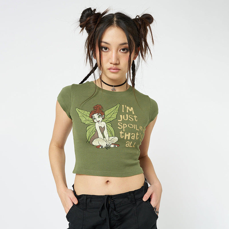 Women's Fashion Spicy Girl Casual Slim Fit Top