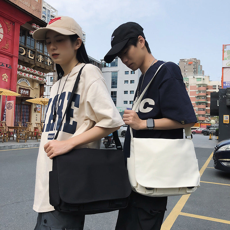 Japanese Ins Solid Color Large-capacity Crossbody Bag Women