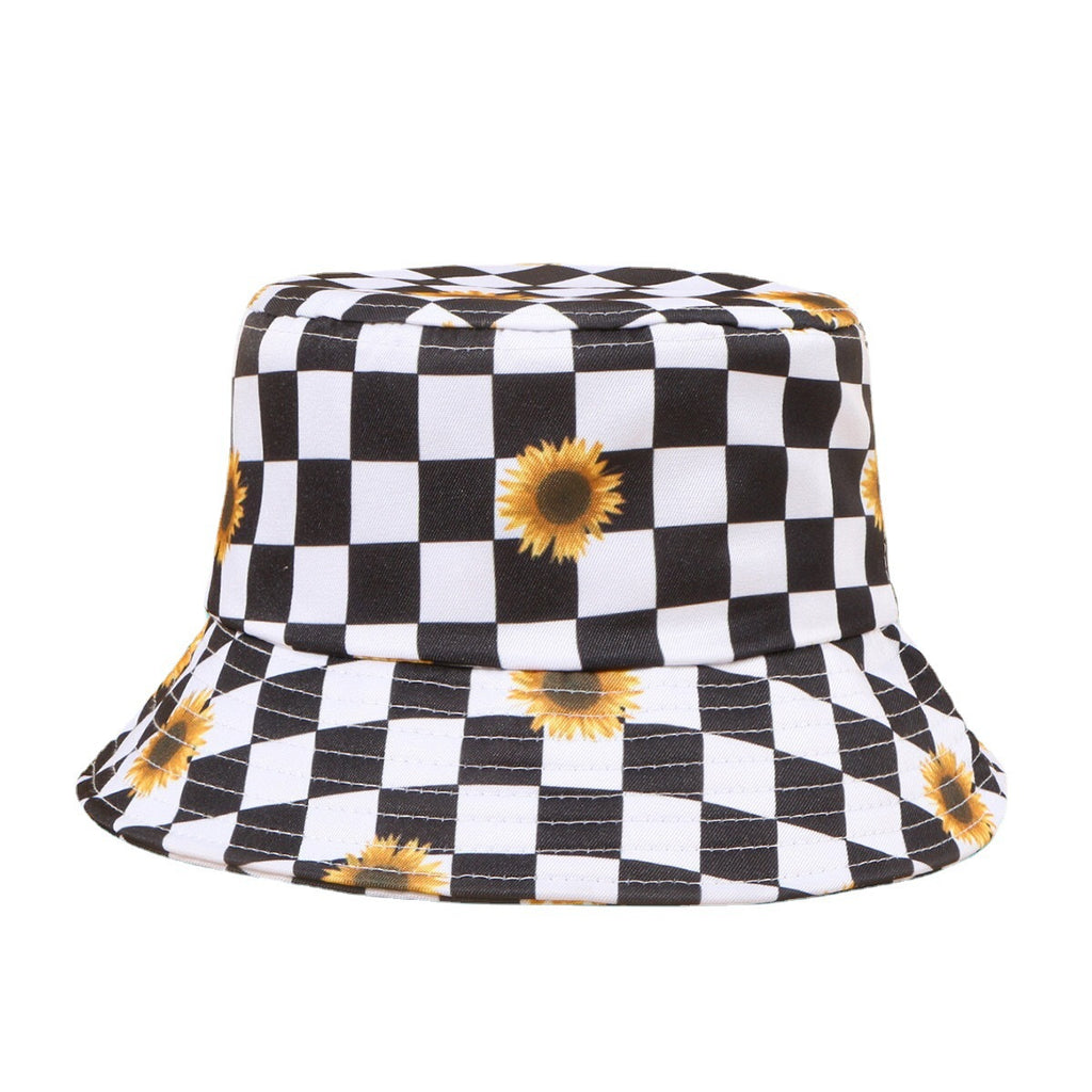 Fisherman Hat Tide Men And Women Basin Hat Outdoor Sun Protection Hat Cashew Plaid