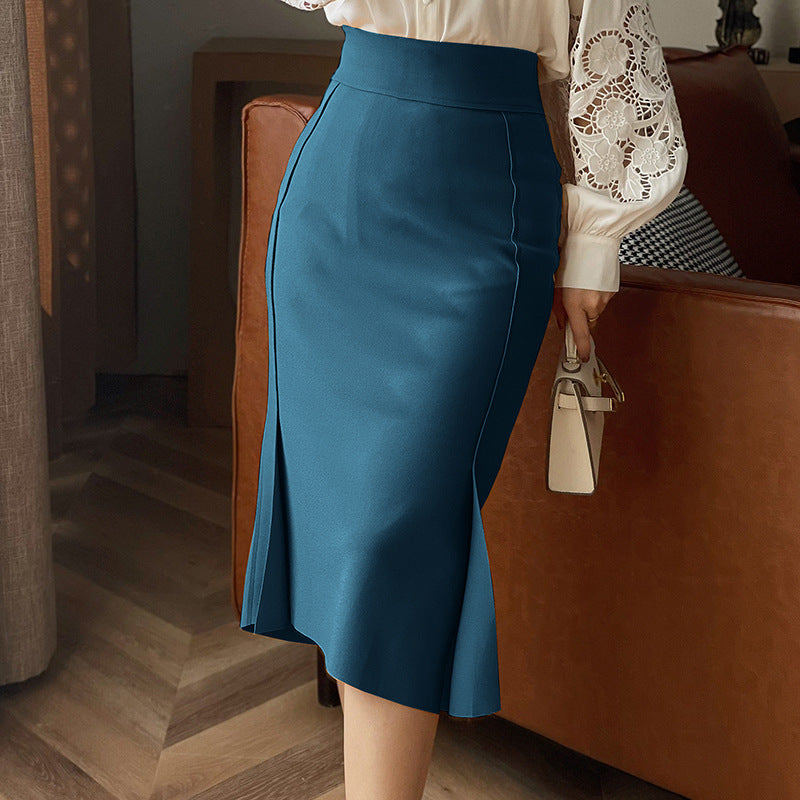 French Fishtail Sheath Split Gao Zhi Skirt Women's Clothing