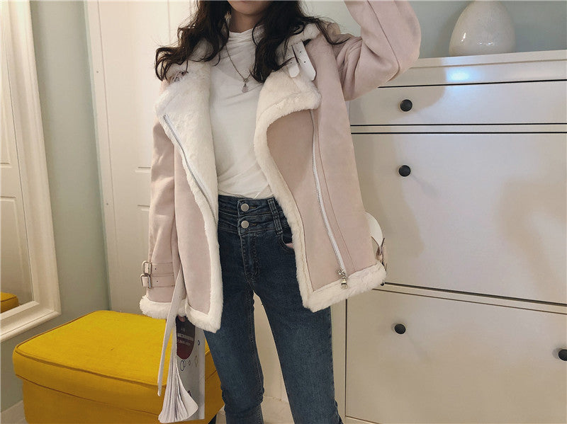 Lamb wool coat women Lamb wool coat women