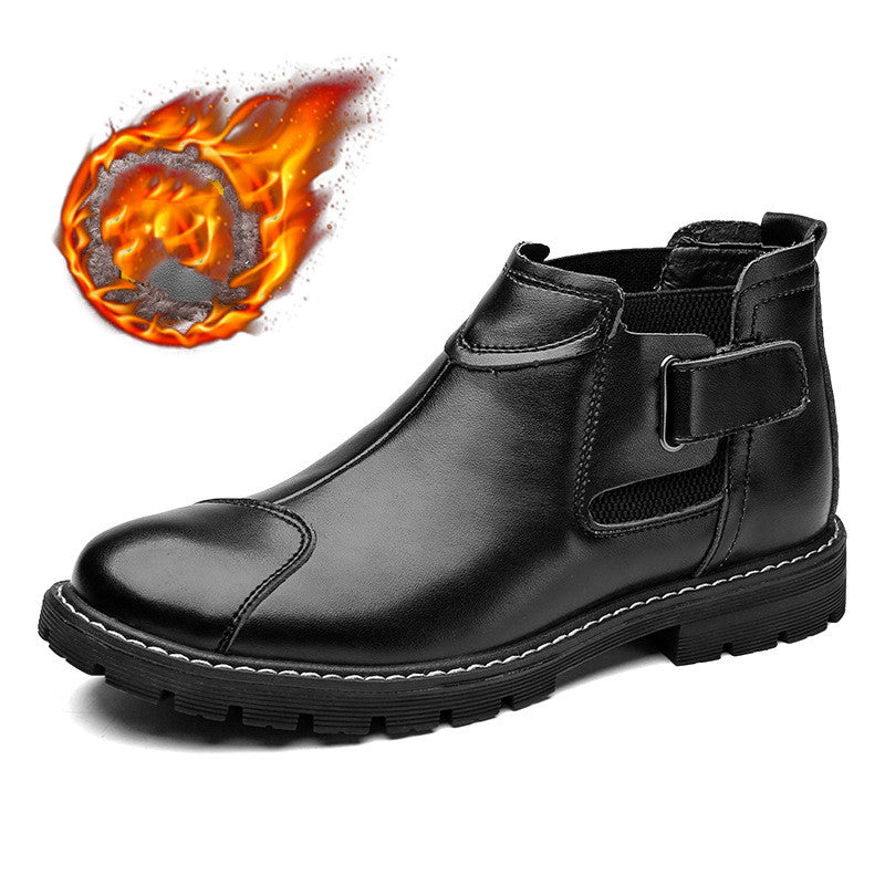 Trendy Retro Tooling Boots Sleeve Leather Boots Men Trendy Retro Tooling Boots Sleeve Leather Boots Men