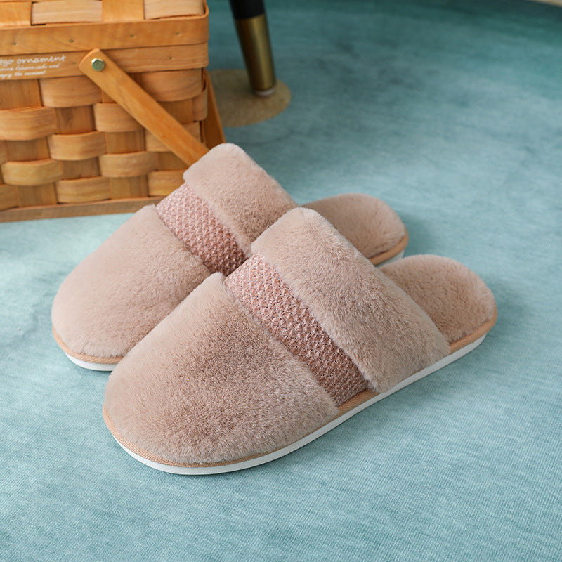 Slipper Opening Indoor Cotton Slipper Women's Thick Sole