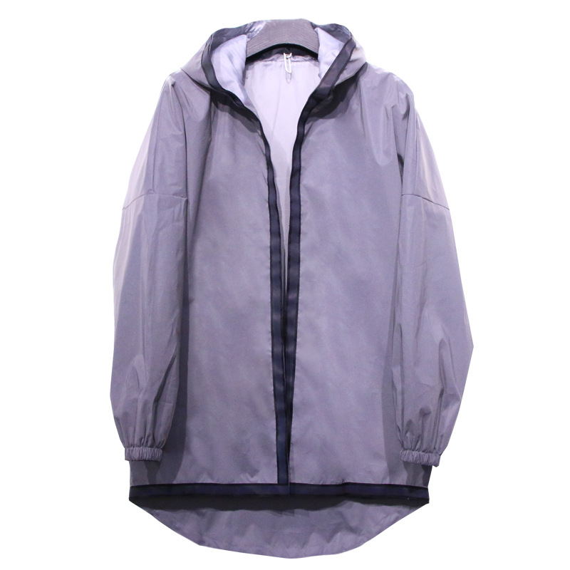 Men Jacket Hip Hop Windbreaker  Reflective Jacket