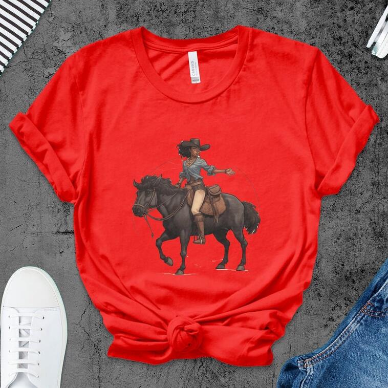 European And American Digital Printing Casual Round Neck Short Sleeves T-shirt