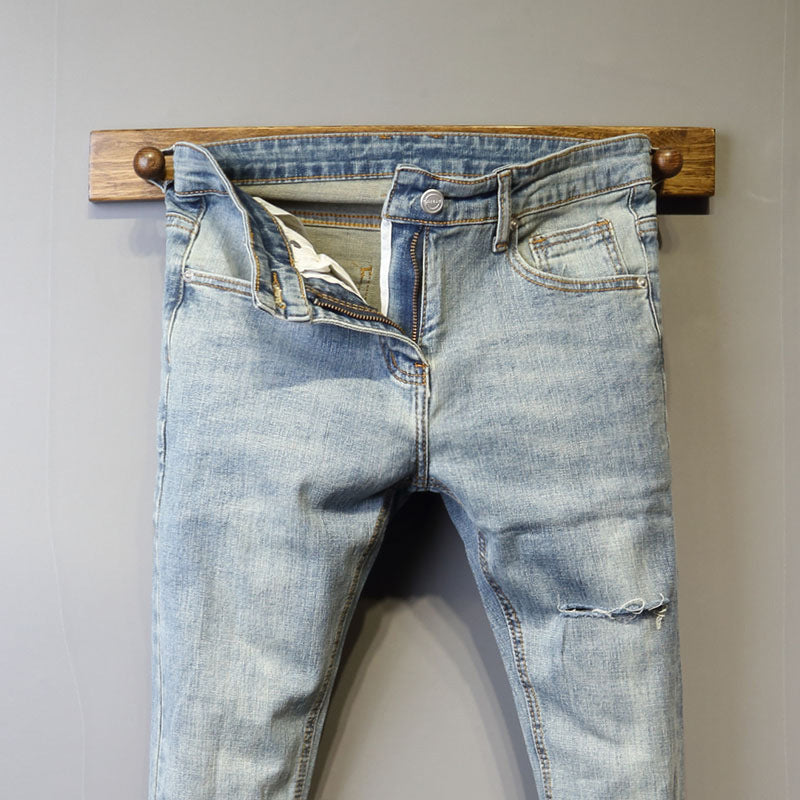 Light Blue Retro Slim Jeans Light Blue Retro Slim Jeans