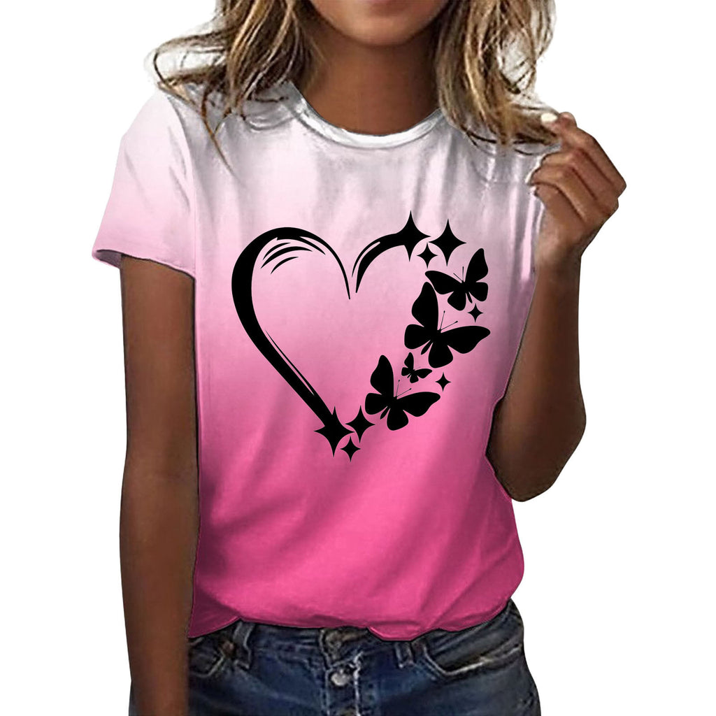 High Quality Imitation Cotton Fashion Printed Short Sleeves