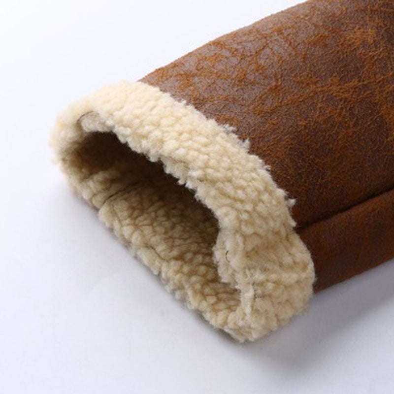 Fashion Simple Large Size Fur Personality Coat Men