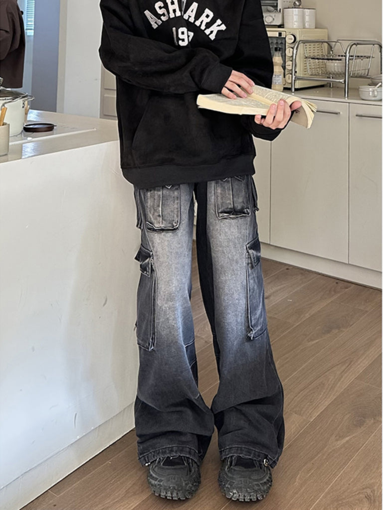 Retro Overalls For Men With Wide Legs
