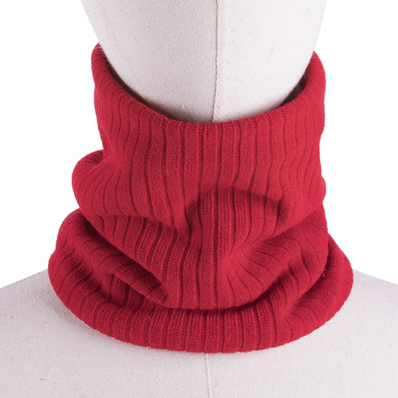 Hooded Knitted Scarf For Men And Women To Keep Warm And All-match Woolen Scarf