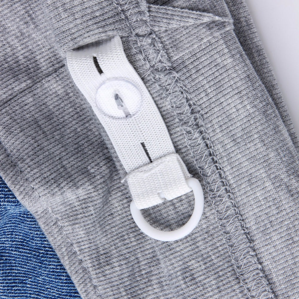 Spring autumn ripped shorts denim belly pants