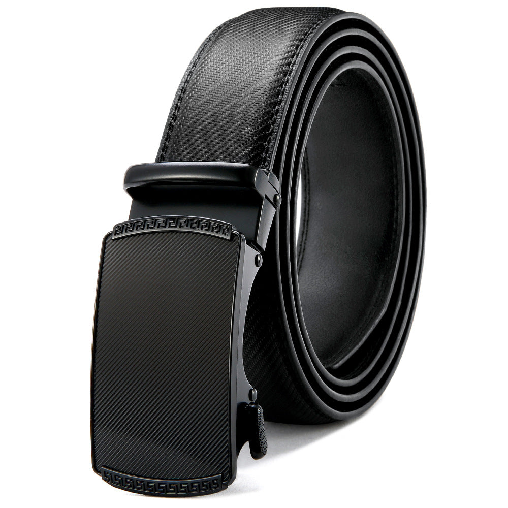 Auto buckle leather leather belt for men Auto buckle leather leather belt for men