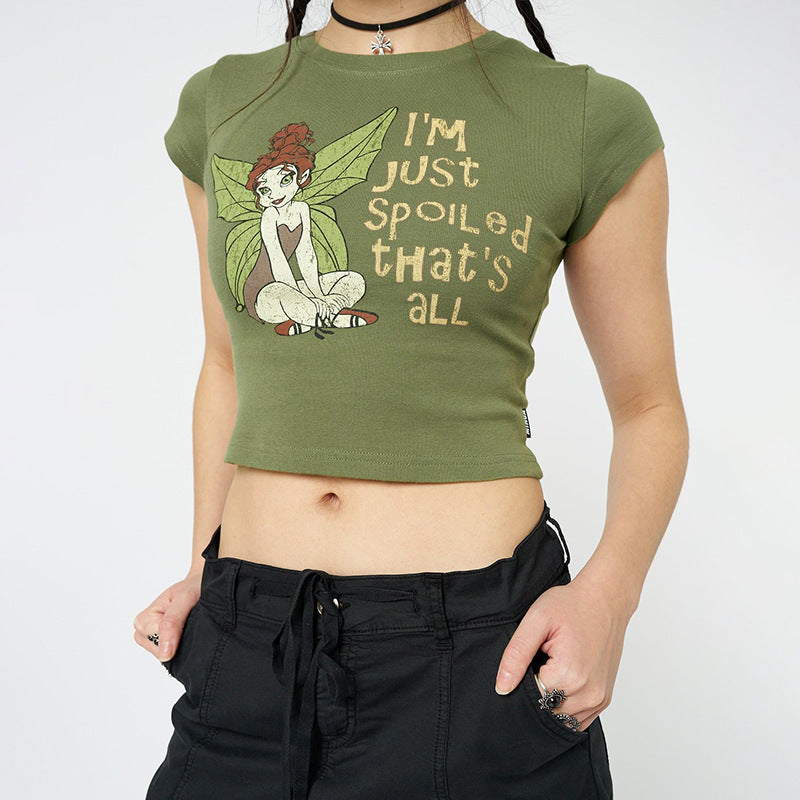 Women's Fashion Spicy Girl Casual Slim Fit Top