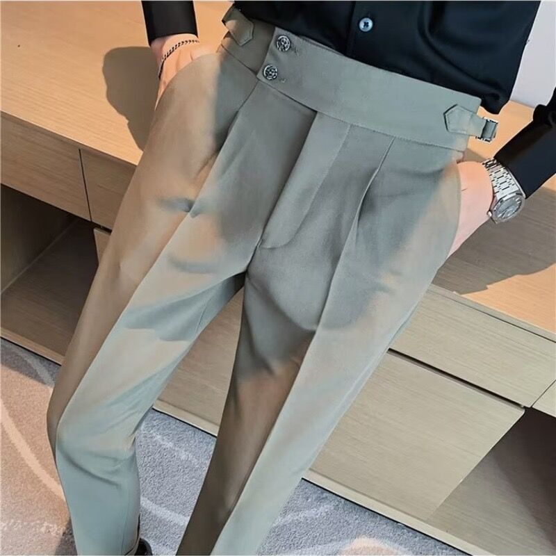 British Style Business Formal Wear Suit Pants Men British Style Business Formal Wear Suit Pants Men