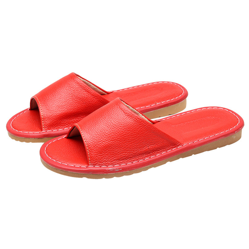 Leather Slippers Home Summer Unisex Household Leather Slippers Home Summer Unisex Household