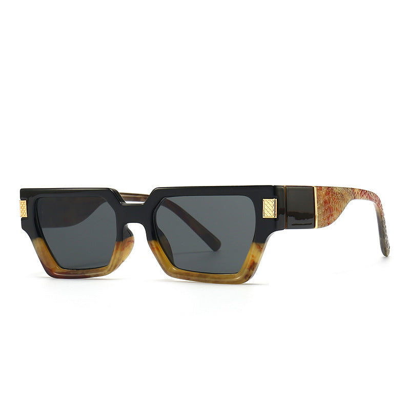 Fashion Catwalk Square Frame Butterfly Sunglasses For Men