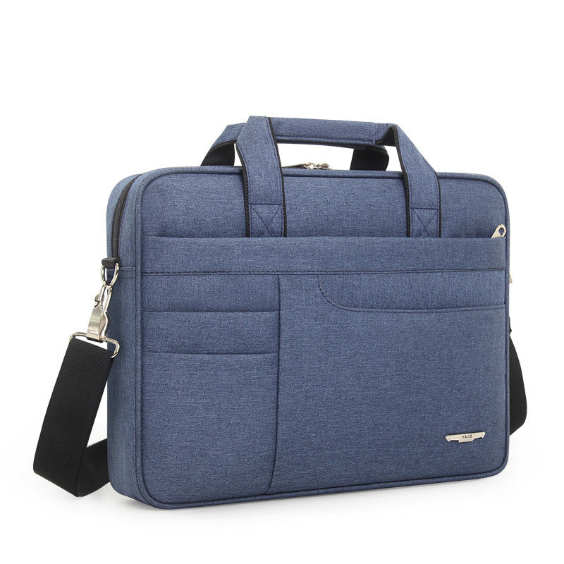 Briefcase men canvas office document handbag