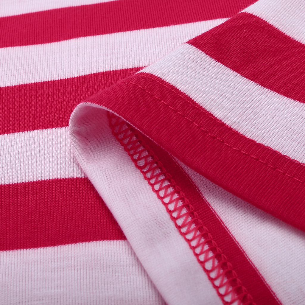 Women's Striped Paneled Loose Top