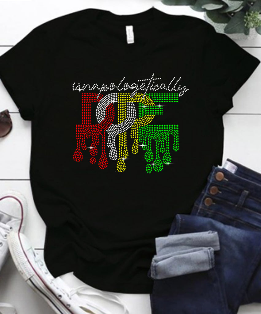 Hot Diamond Round Neck T-shirt