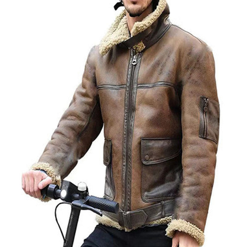 Fashion Simple Large Size Fur Personality Coat Men