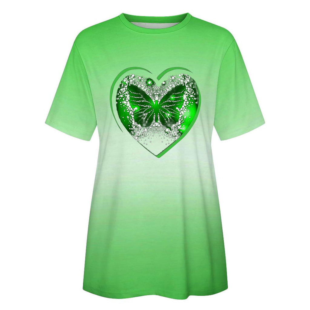 Women's Patchwork Printed Clover Top