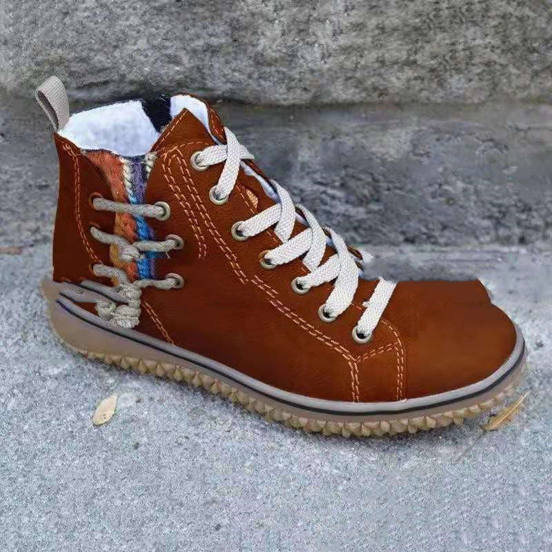 Snow boots women flat-heel Martin boots stand alone winter