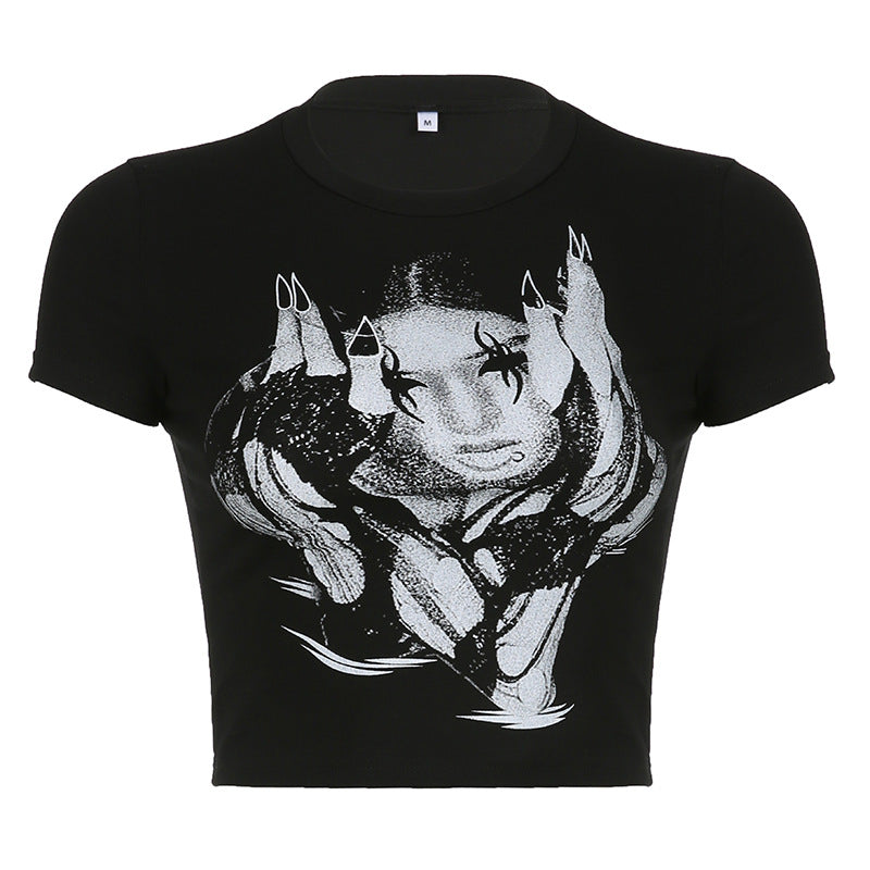 Personalized Avatar Printed Contrast T-shirt