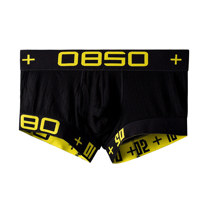 Breathable Boxer Men's Boxer Cotton Mid Waist Shorts