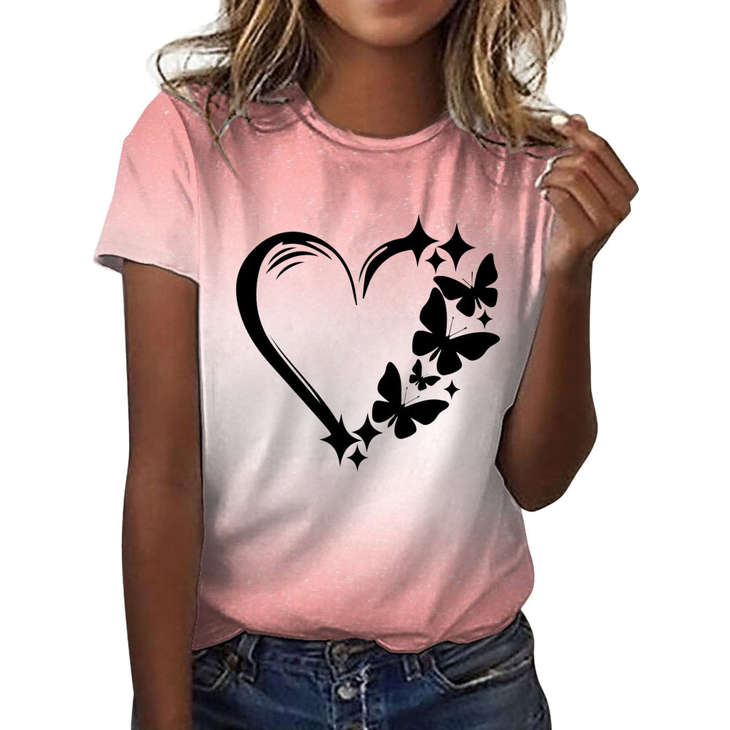 High Quality Imitation Cotton Fashion Printed Short Sleeves