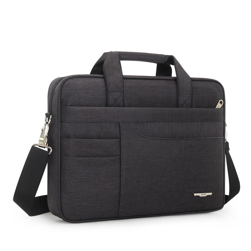 Briefcase men canvas office document handbag