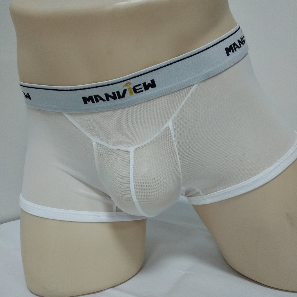 Transparent Mesh Sexy Boxer Men