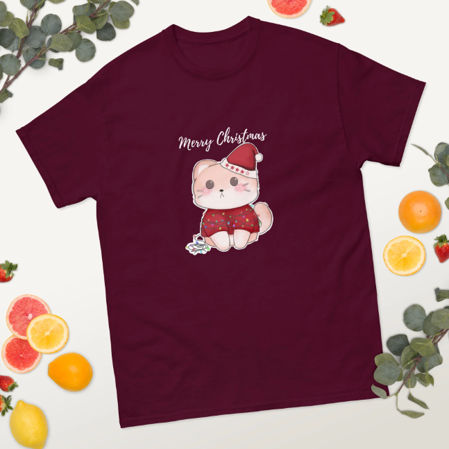 European And American Cat Digital Printing Casual Round Neck Short Sleeves T-shirt