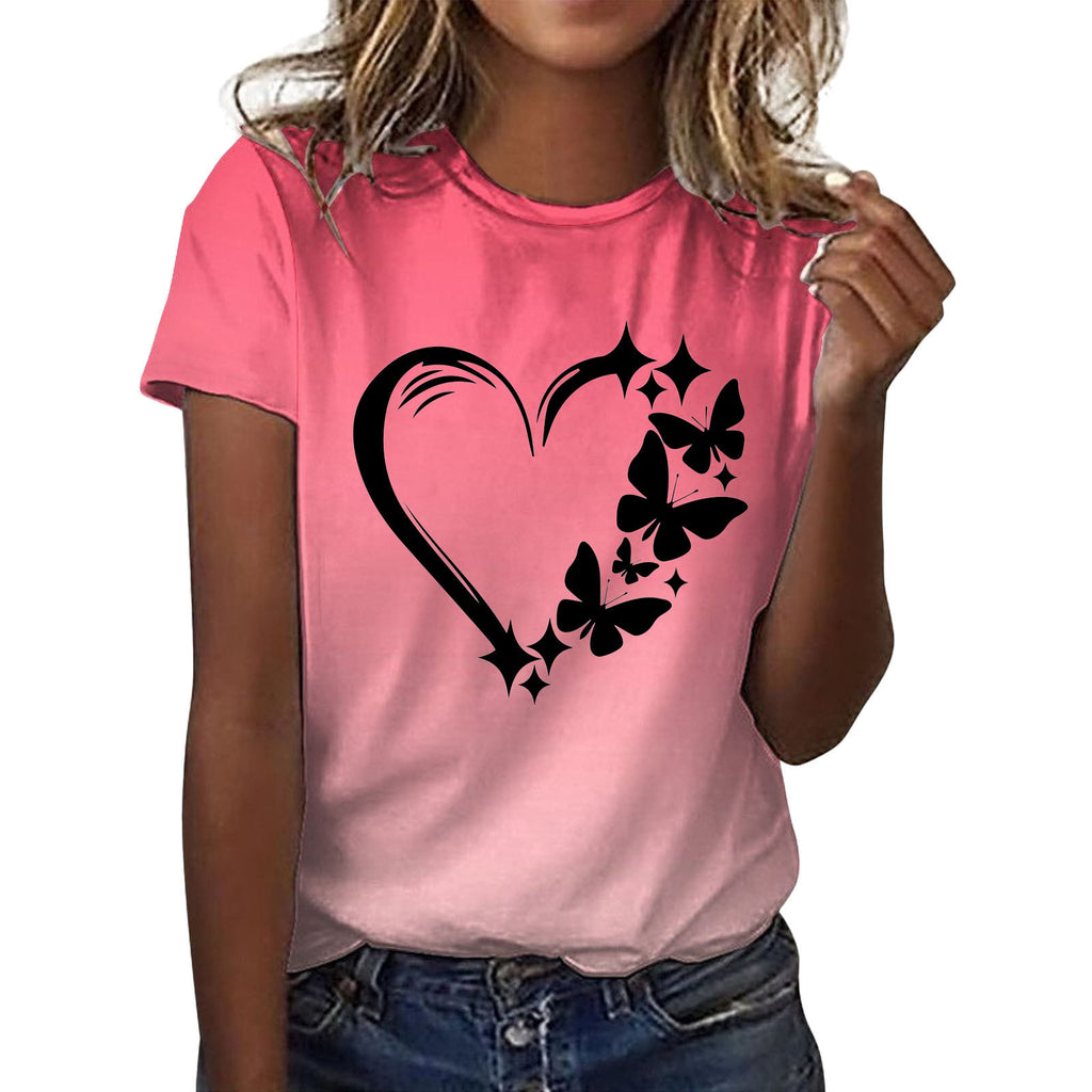 High Quality Imitation Cotton Fashion Printed Short Sleeves