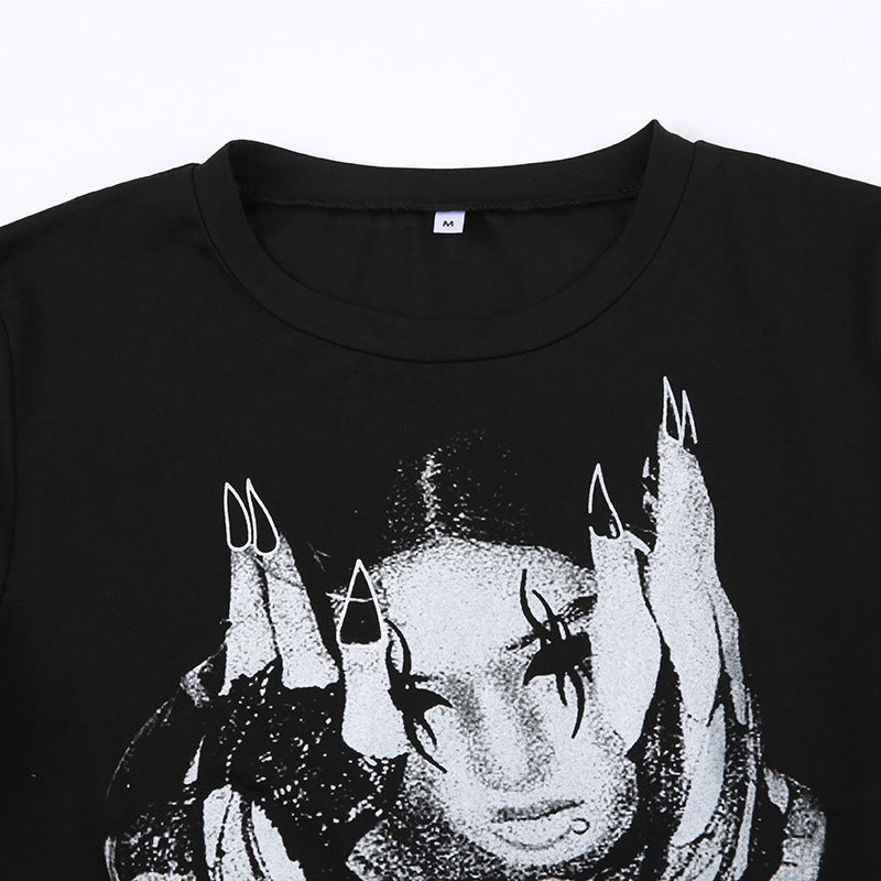 Personalized Avatar Printed Contrast T-shirt