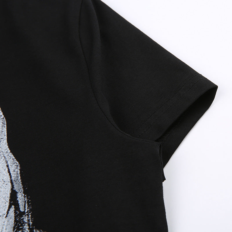 Personalized Avatar Printed Contrast T-shirt