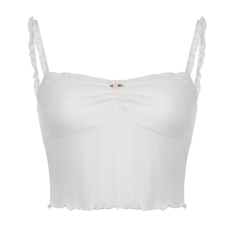 Slim Fit Flower Spicy Girl Top
