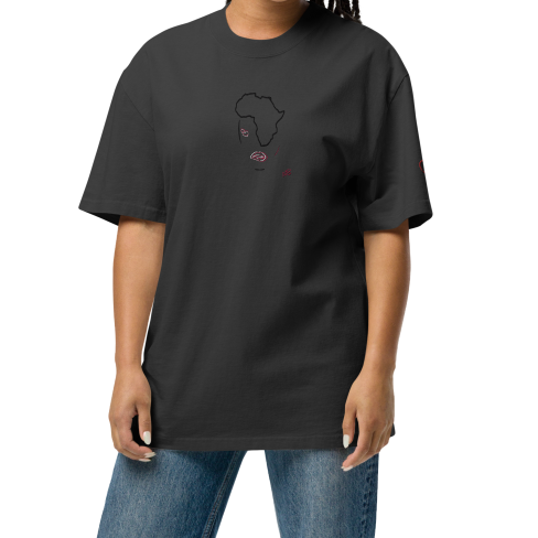 European And American African Kiss Digital Printing Casual Round Neck T-shirt