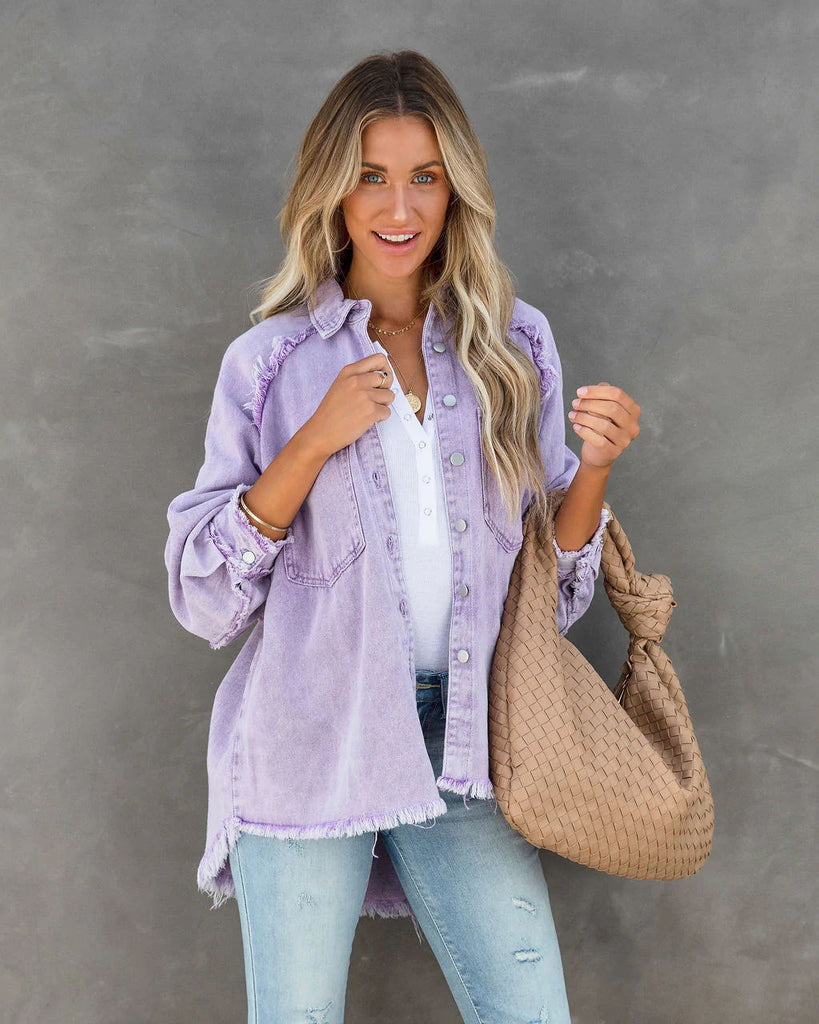 New Tassel Single Breasted Denim Jacket Women