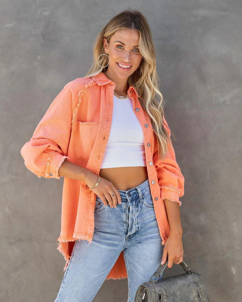 New Tassel Single Breasted Denim Jacket Women
