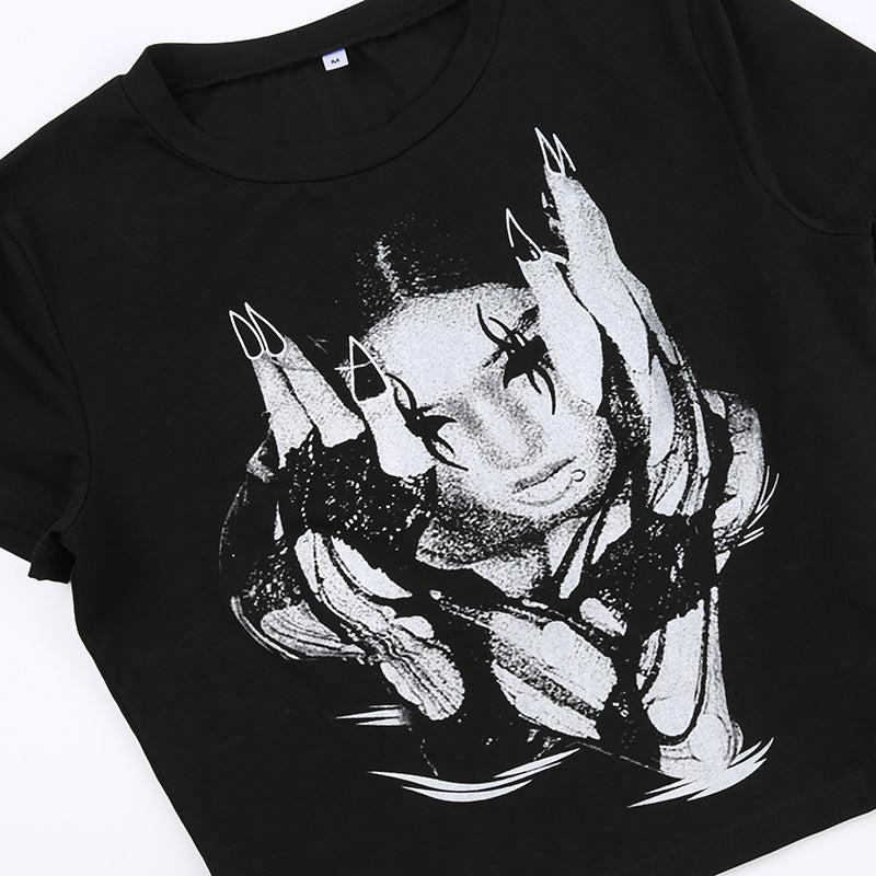 Personalized Avatar Printed Contrast T-shirt
