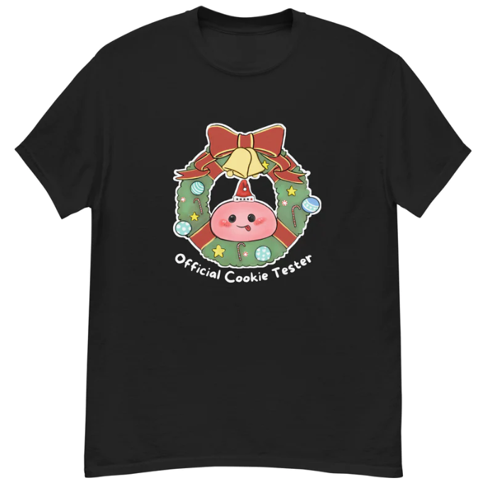 European And American Cookie Tester Digital Printing Casual Round Neck T-shirt