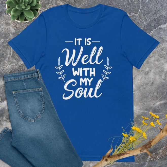 European And American My Soul Digital Printing Casual Round Neck Short Sleeves T-shirt