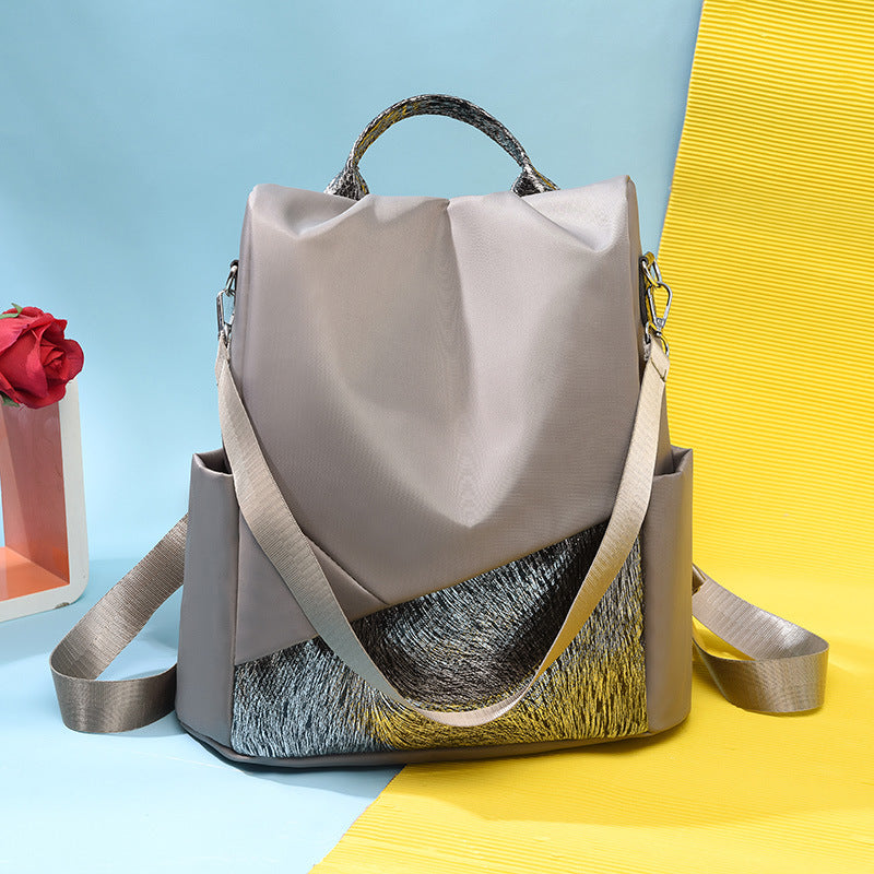 Fashion Stitching Backpack Women