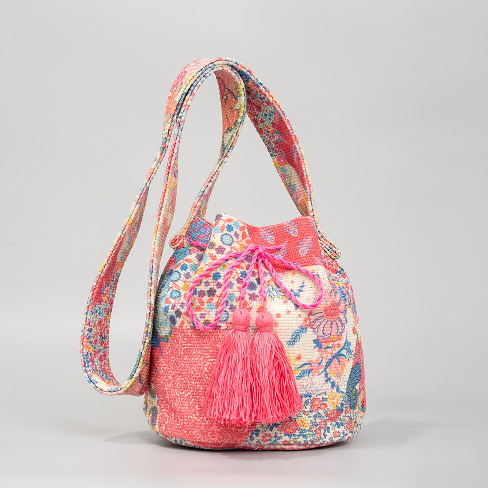 Ethnic Style Crossbody Commuter Canvas Shoulder Bag For Women Ethnic Style Crossbody Commuter Canvas Shoulder Bag For Women
