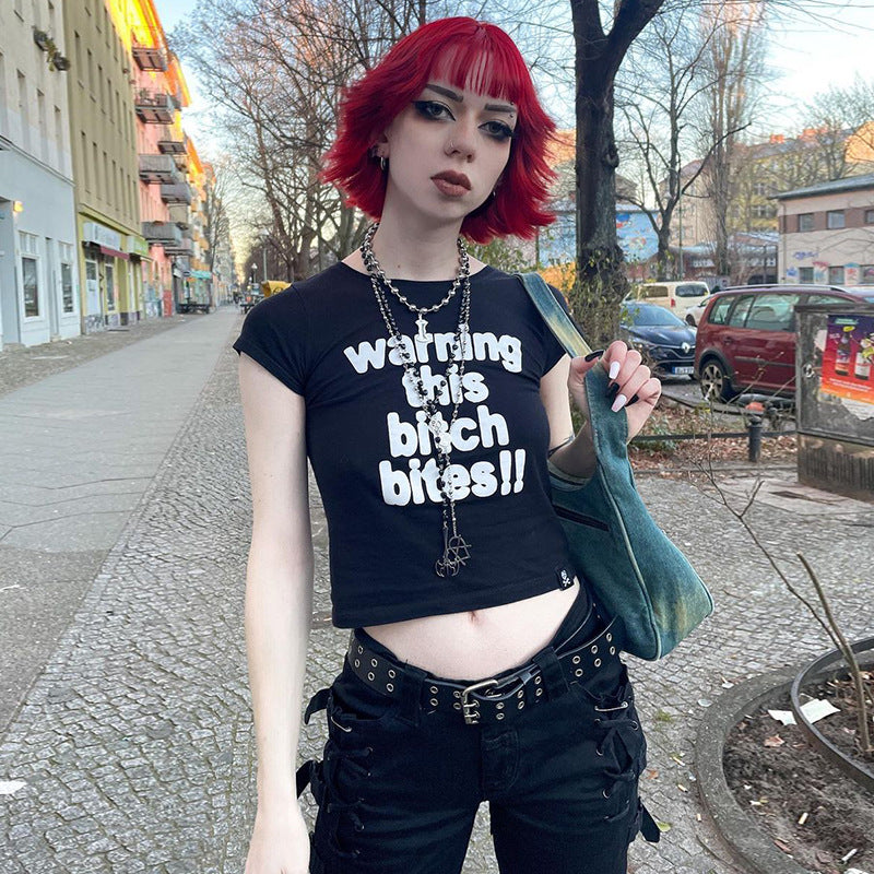 Europe And The United States Dark Wind Street Casual Hot Girl Hundred With Tops