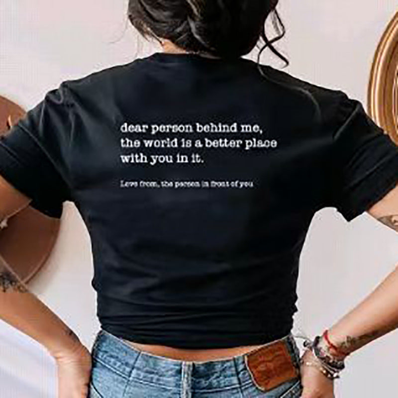 Women's Fashion Printed Short Sleeve T-shirt