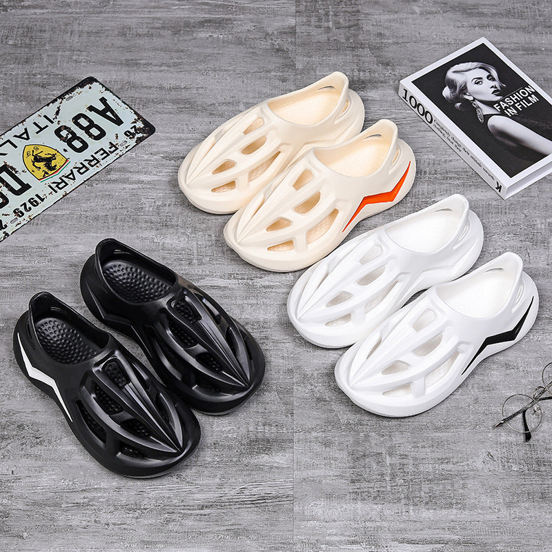 Men's And Women's Fashion Baotou Trend Thick Bottom Beach Slippers