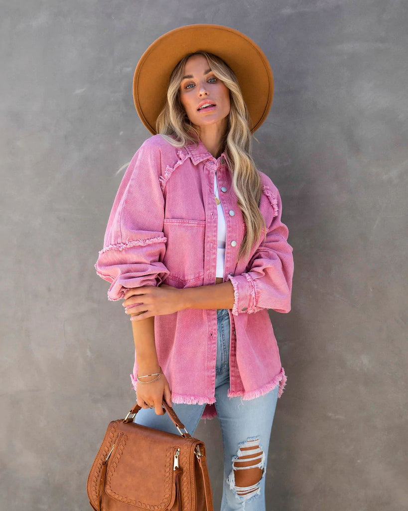 New Tassel Single Breasted Denim Jacket Women