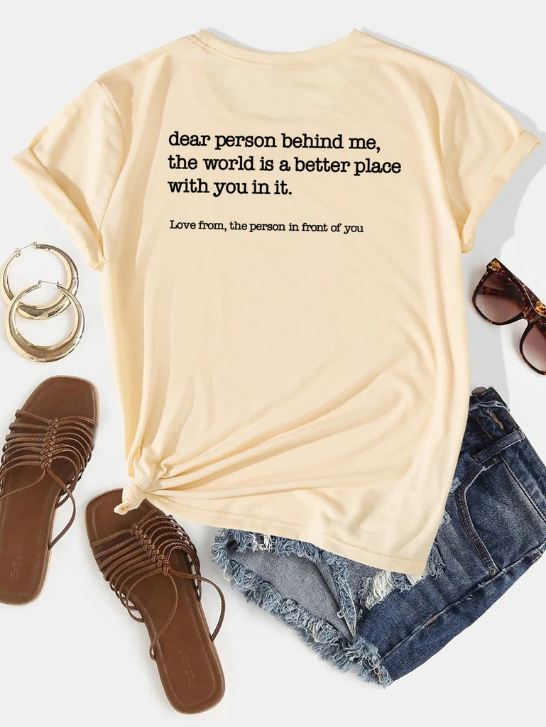 Women's Fashion Printed Short Sleeve T-shirt