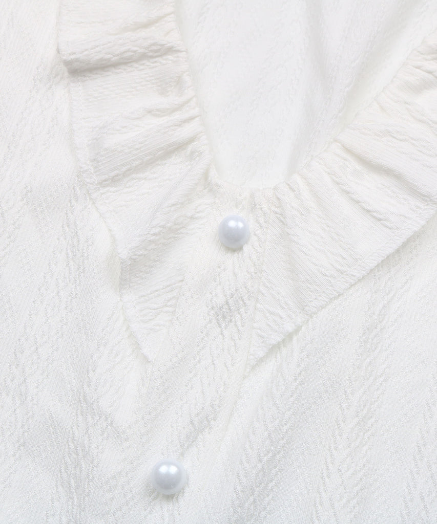 Top Texture Round Neck Pullover Short Sleeve